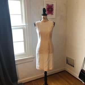 Linen sheath dress